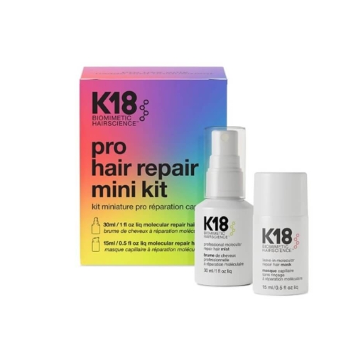 K18 mini pro Zestaw regenerujący włosy Mgiełka 30ml Maska 15ml