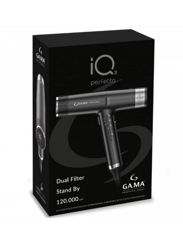 GA.MA iq 3 perfetto Suszarka do włosów z ozonem i dyfuzorem 1600-2000w czarna.jpg
