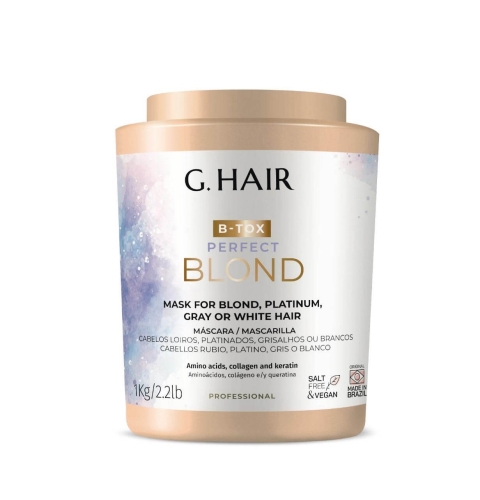 INOAR G. HAIR B-TOX PERFECT BLOND - Maska do włosów blond z keratyną i kolagenem 1kg
