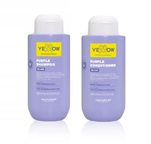 YELLOW Silver Zestaw do włosów niwelujący żółte refleksy szampon + odżywka 2 x 500ml