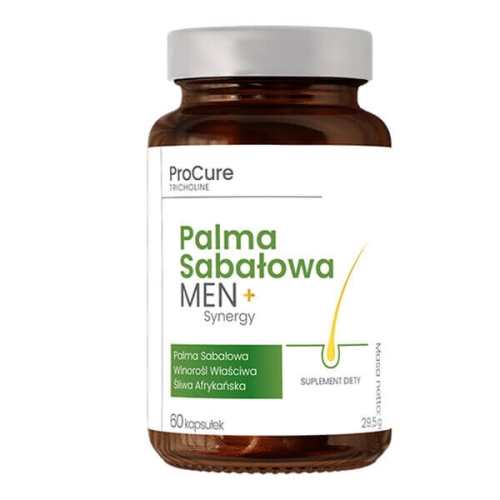Pro cure tricholine men + synergy Palma sabałowa Suplement diety 60 kapsułek
