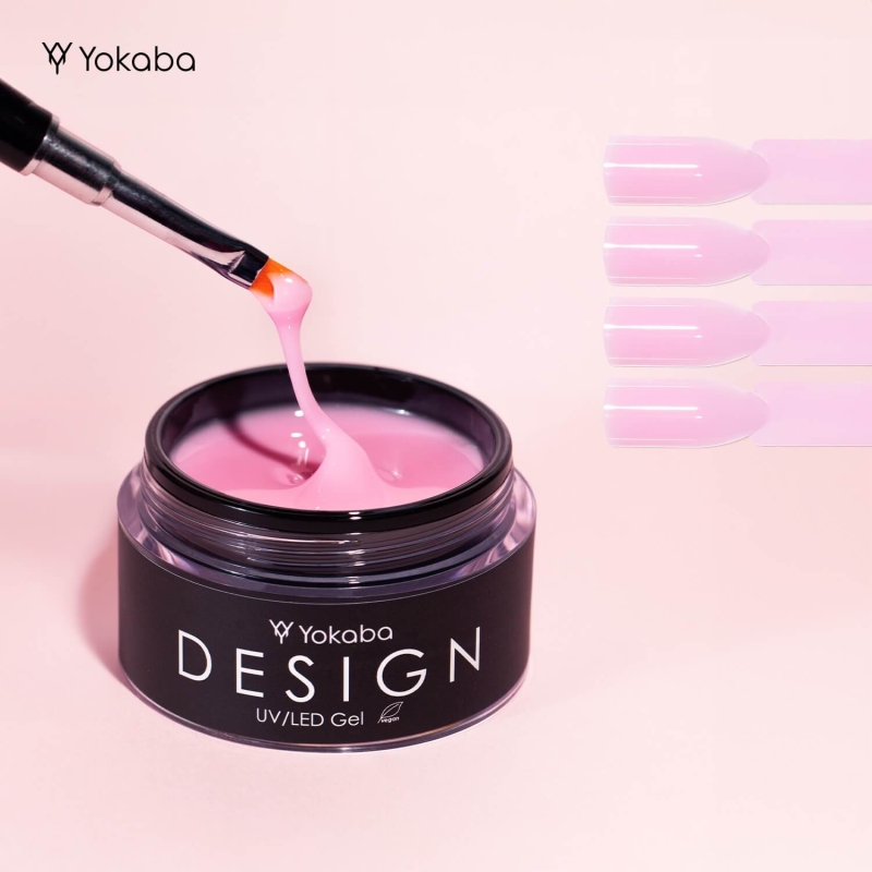 Yokaba 10 blush fantasy design uv/led Żel samopoziomujący do paznokci 50ml