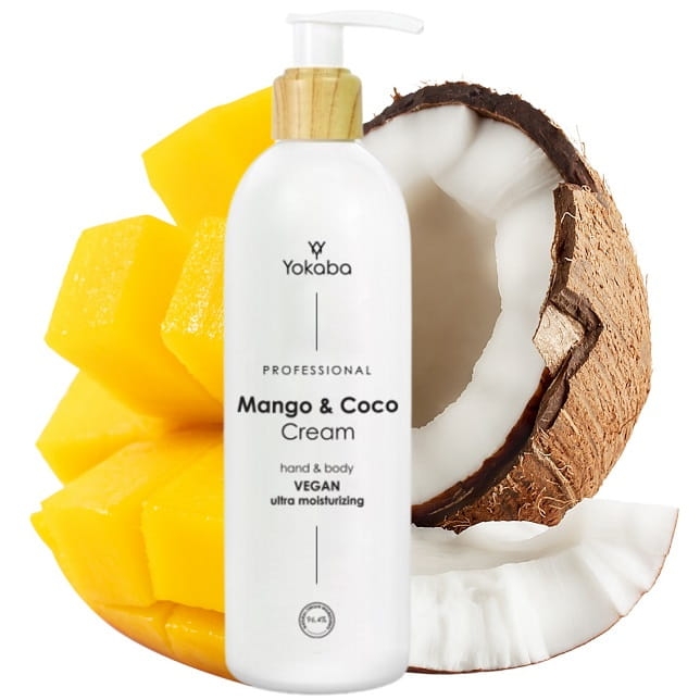 Yokaba mango&coco cream hand&body Nawilżający krem do ciała i rąk 240ml