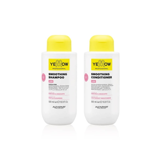 YELLOW LISS THERAPY - Szampon + odżywka do włosów po prostowaniu keratynowym 2x500ml ZESTAW