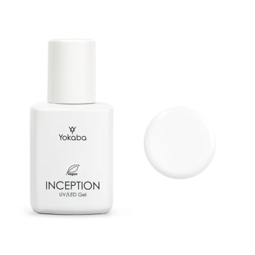 Yokaba inception Samopoziomujący żel do paznokci z pędzelkiem 04 crystal white 30ml