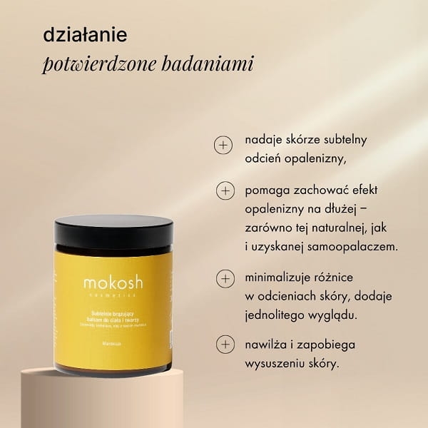 Mokosh subtelnie brązujący balsam do ciała i twarzy marakuja 180ml