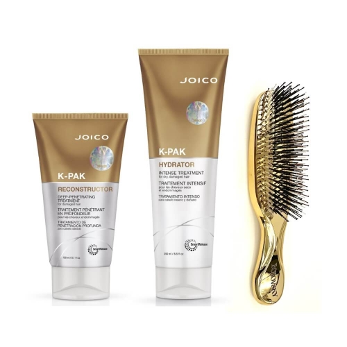 Joico k-pak Zestaw deep 150ml hydrator 250ml szczotka Borovsky scalp brush