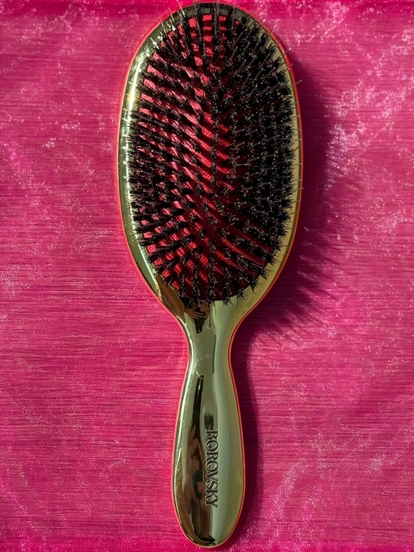 Borovsky brush Szczotka do włosów przedłużanych włosie z dzika złota.jpg