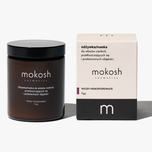 Mokosh Odżywka maska do włosów cienkich i pozbawionych objętości figa 180ml