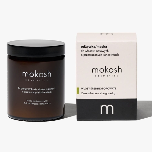 Mokosh Odżywka maska do włosów matowych zielona herbata z bergamotką 180ml