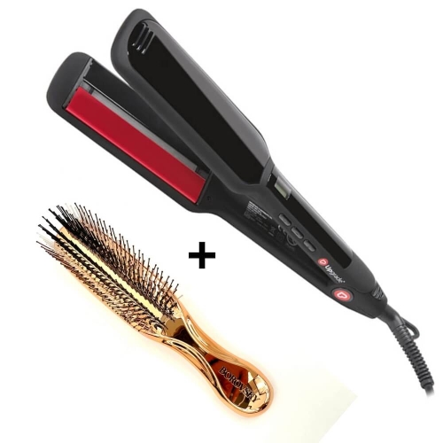 Upgrade infrared large Prostownica do włosów na podczerwień + szczotka Borovsky scalp brush