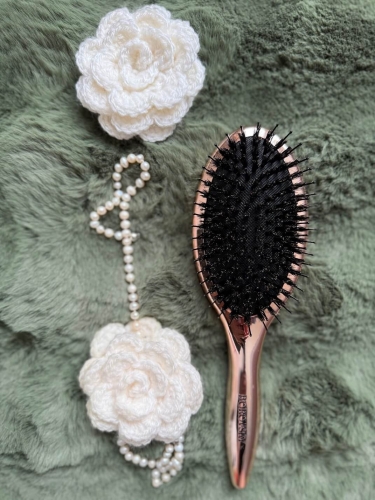 Borovsky brush Szczotka do włosów włosie dzika i nylon champagne