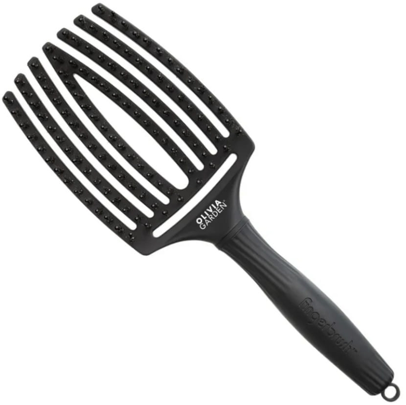 olivia garden finger brush large black włosie dzik i nylon.jpg