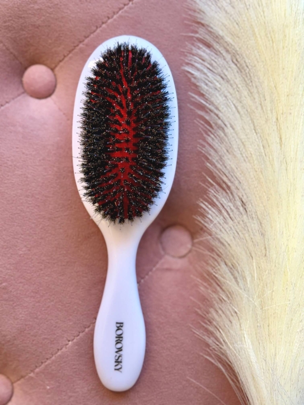 Borovsky extensions white Sczotka do włosów przedłużanych biała.jpg