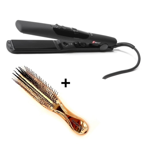 Upgrade ug92e Prostownica parowa do włosów + szczotka Borovsky scalp brush