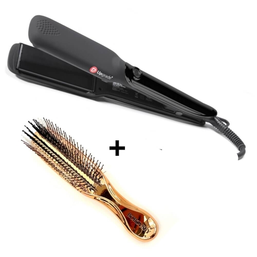 Upgrade ug94e Szeroka prostownica do włosów + szczotka Borovsky scalp brush