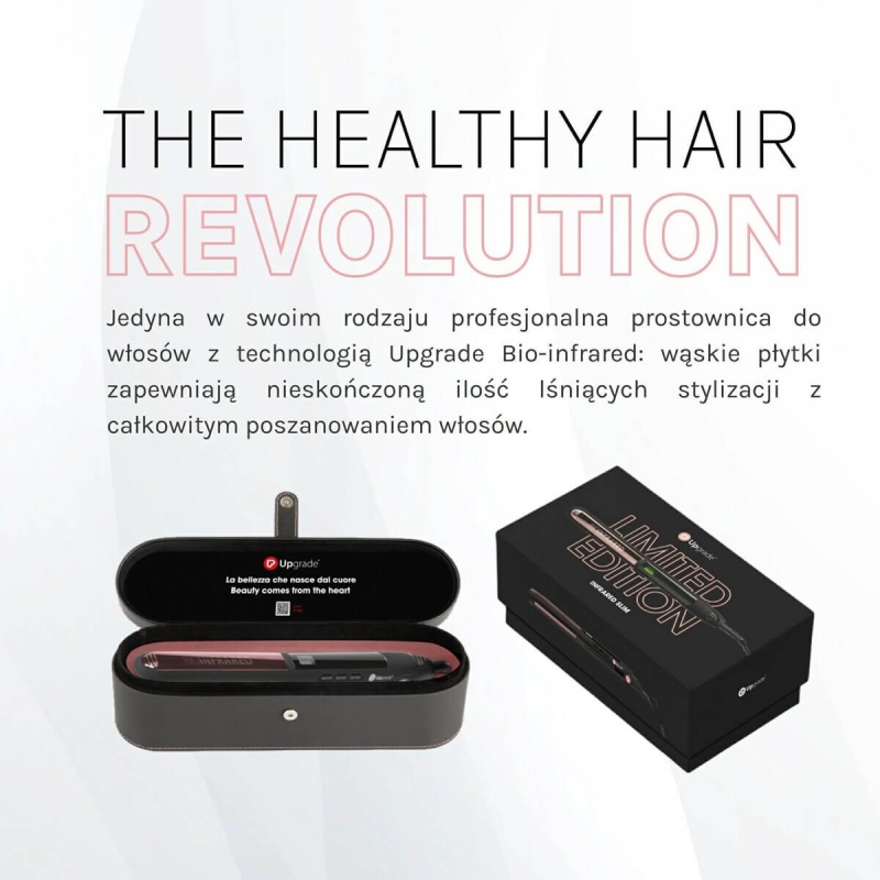 Upgrade bio-infrared UG90ELE Różowa prostownica do włosów z technologią podczerwieni wąska.jpg