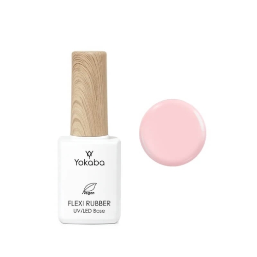Yokaba flexi rubber uv/led Baza hybrydowa do paznokci 03 mask pink 7ml