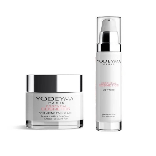 Yodeyma Zestaw do twarzy Fluid nawilżający 50ml Krem przeciwzmarszczkowy 50ml