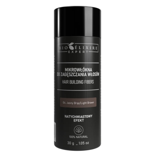 Bioelixire expert Mikrowłókna bawełniane do zagęszczania włosów 30g jasny brąz