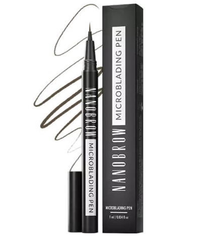 Nanobrow microblading pen Pisak do brwi 1ml dark brown