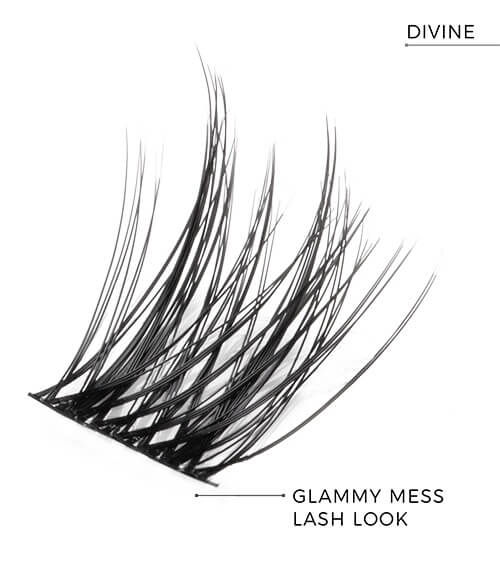 Nanolash diy eyelash extension Rzęsy bondingowe w kępkach 36szt divine black.jpg