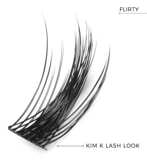 Nanolash diy eyelash extensions Rzęsy bondingowe w kępkach 36szt flirty black.jpg