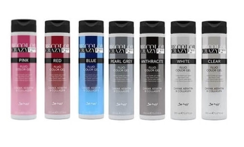 BE HAIR BE COLOR CRAZY Żelowa farba 12 minut  toner do koloryzacji 150ml