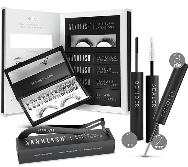 Nanolash diy starter kit Zestaw startowy do samodzielnego przedłużania rzęs harmony black.jpg