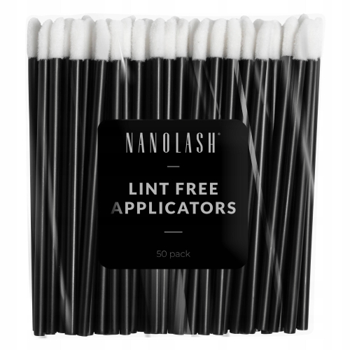 Nanolash lint free Welurowe aplikatory do rzęs i brwi 50 szt