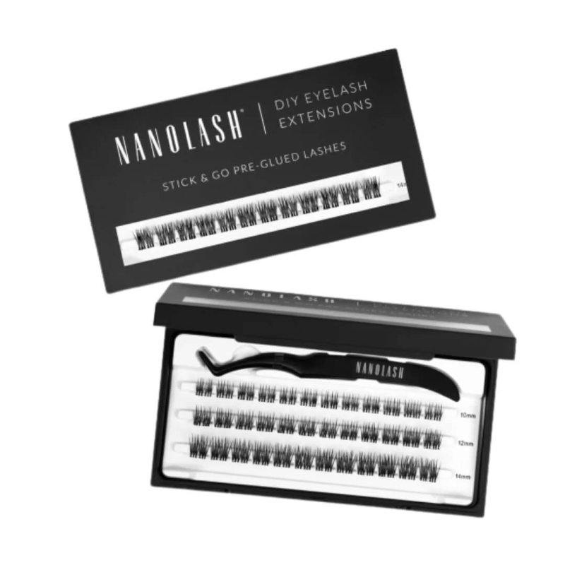 Nanolash pre-glued lashes Rzęsy kępki samoprzylepne 36 szt heartbreaker black.jpg