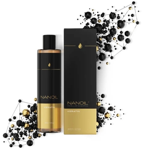 Nanoil keratin micellar Micelarny szampon do włosów z keratyną 300ml 