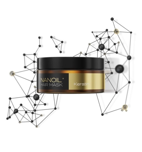 Nanoil keratin Maska regenerująca z keratyną do włosów zniszczonych 300ml