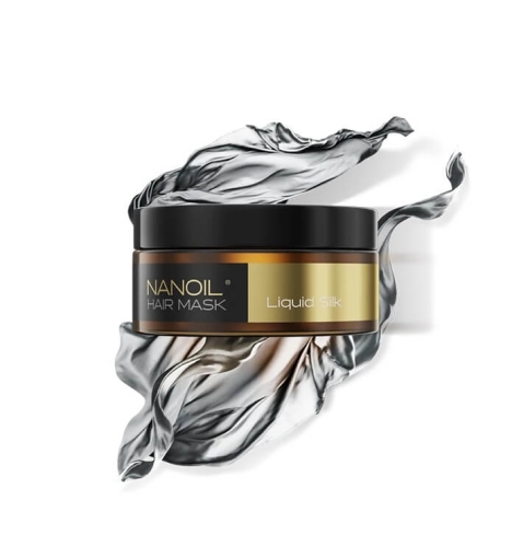 Nanoil liquid silk Maska regenerująco-wygładzająca z jedwabiem do włosów farbowanych 300ml