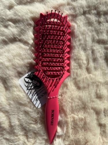 Borovsky Hot Pink Szczotka do włosów kręconych, falowanych, definiująca skręt