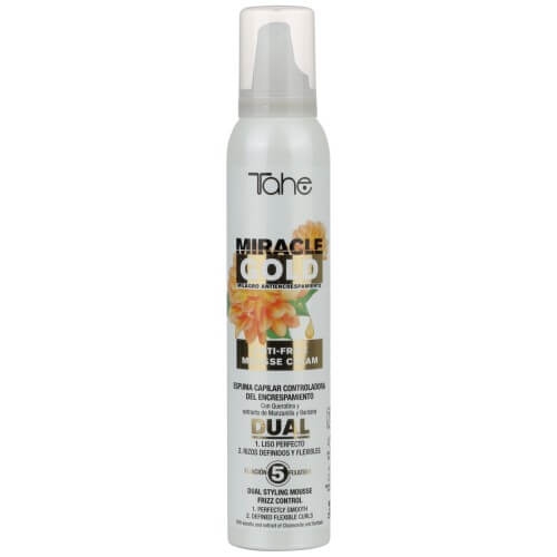 Tahe miracle gold anti frizz Pianka do stylizacji przeciw puszeniu się włosów 200ml