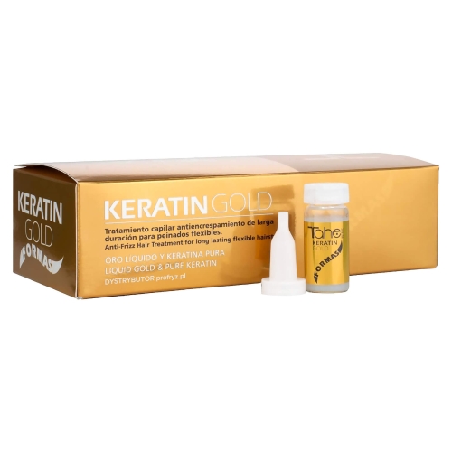 Tahe keratin gold Ampułki do włosów z olejem arganowym i czystą keratyną 10x10ml