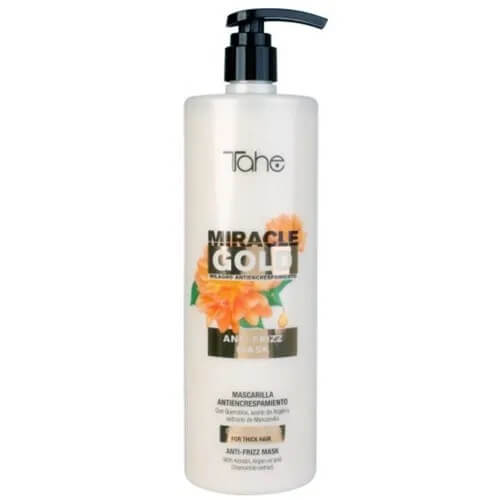 Tahe miracle gold anti frizz Wygładzająca maska do włosów grubych 1000ml.jpg