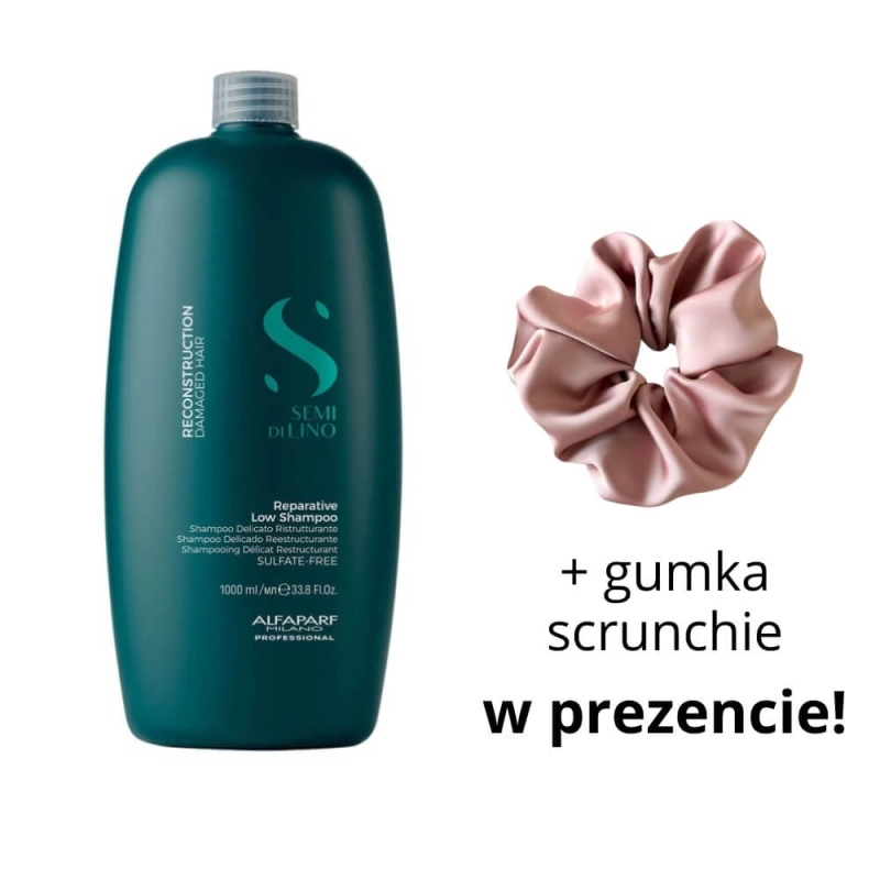 Alfaparf sdl reconstruction - Szampon do włosów zniszczonych 1000ml + scrunchie.jpg