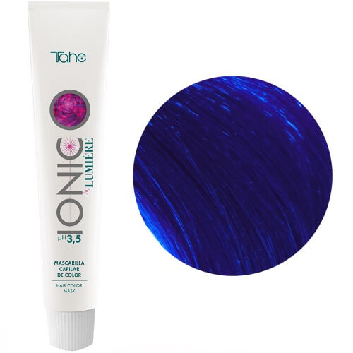 Tahe lumiere ionic pH 3,5 Maska koloryzująca do włosów niebieska 100ml.jpg