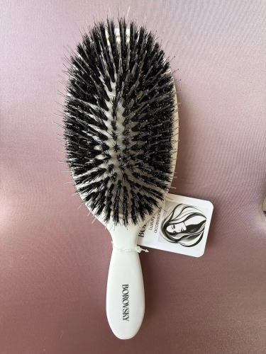 Borovsky  extensions White Stone Pro 2 Szczotka do włosów przedłużanych biała