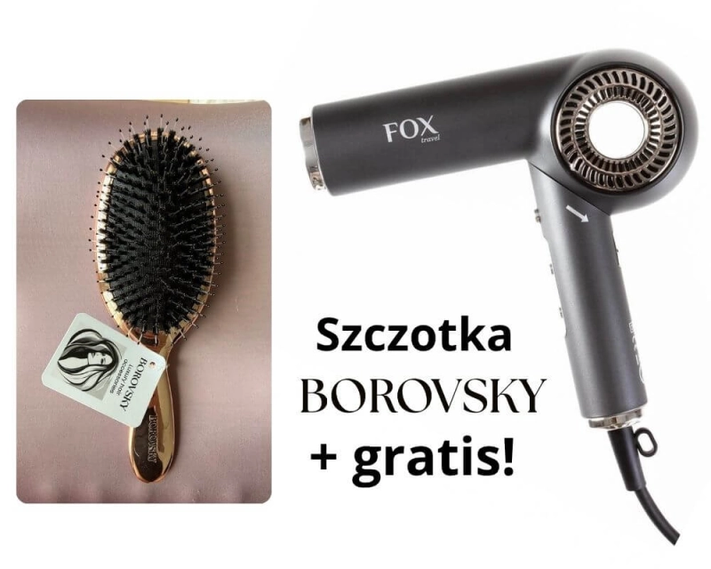Fox travel Suszarka podróżna składana z jonizacją 1500-1800W + szczotka.jpg