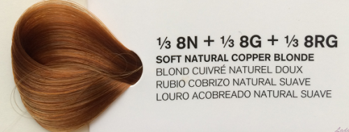 JOICO VERO K-PAK Delikatny naturalny miedziany blond 1/3 8N+1/3 8G+ 1/3 8RG