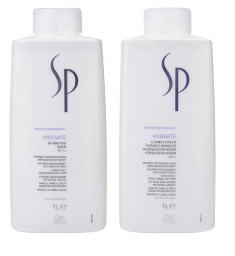 Wella Sp Hydrate - Szampon + odżywka nawilżanie 1000ml + 1000ml