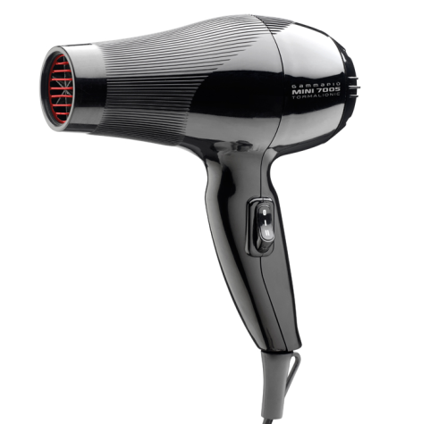 Gamma Piu MINI 7005 Czarna Kompaktowa mini suszarka