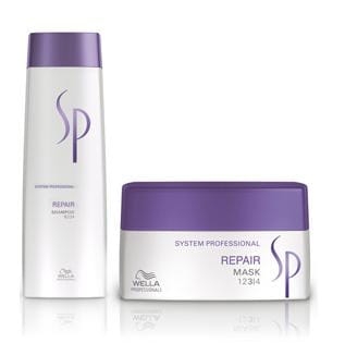Wella Sp Repair - Szampon + maska odbudowa 250ml + 200ml