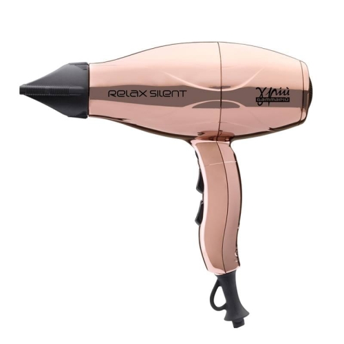 Gamma piu relax silent ionic luxury edition Bardzo cicha suszarka do włosów z jonizacją 2100W gold rose